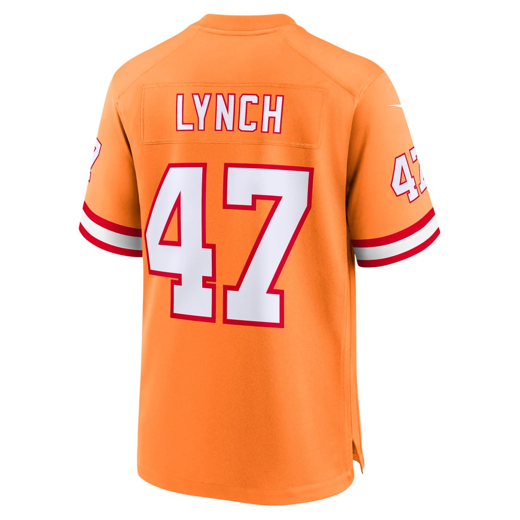 Youth Tampa Bay Buccaneers John Lynch Nike Orange Retired Player Game Jersey - Image 4
