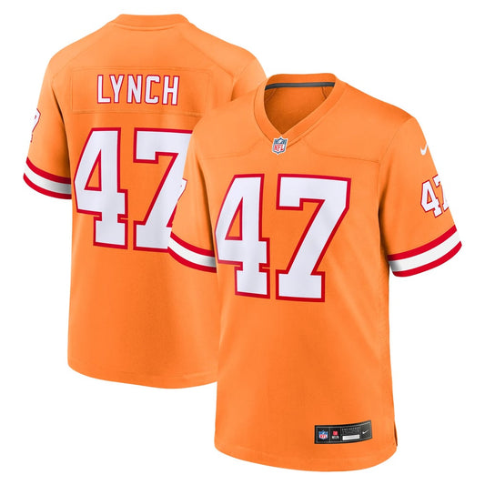 Youth Tampa Bay Buccaneers John Lynch Nike Orange Retired Player Game Jersey - Image 1