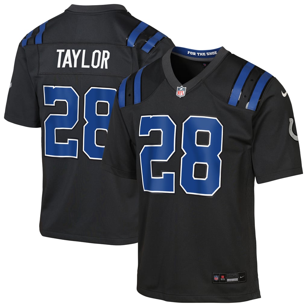 Youth Indianapolis Colts Jonathan Taylor Nike Anthracite 2026 Rivalries Collection Game Jersey - Image 2