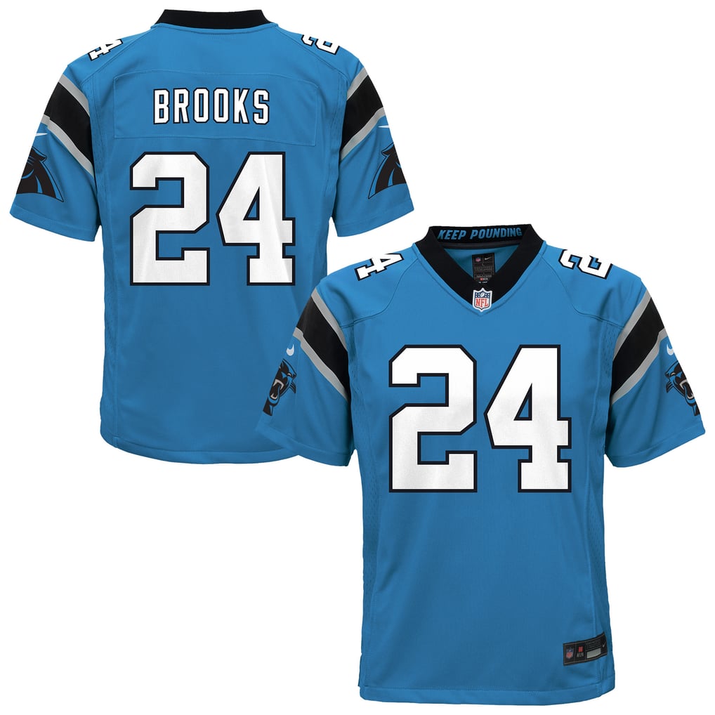 Youth Carolina Panthers Jonathon Brooks Nike Blue Game Jersey - Image 2