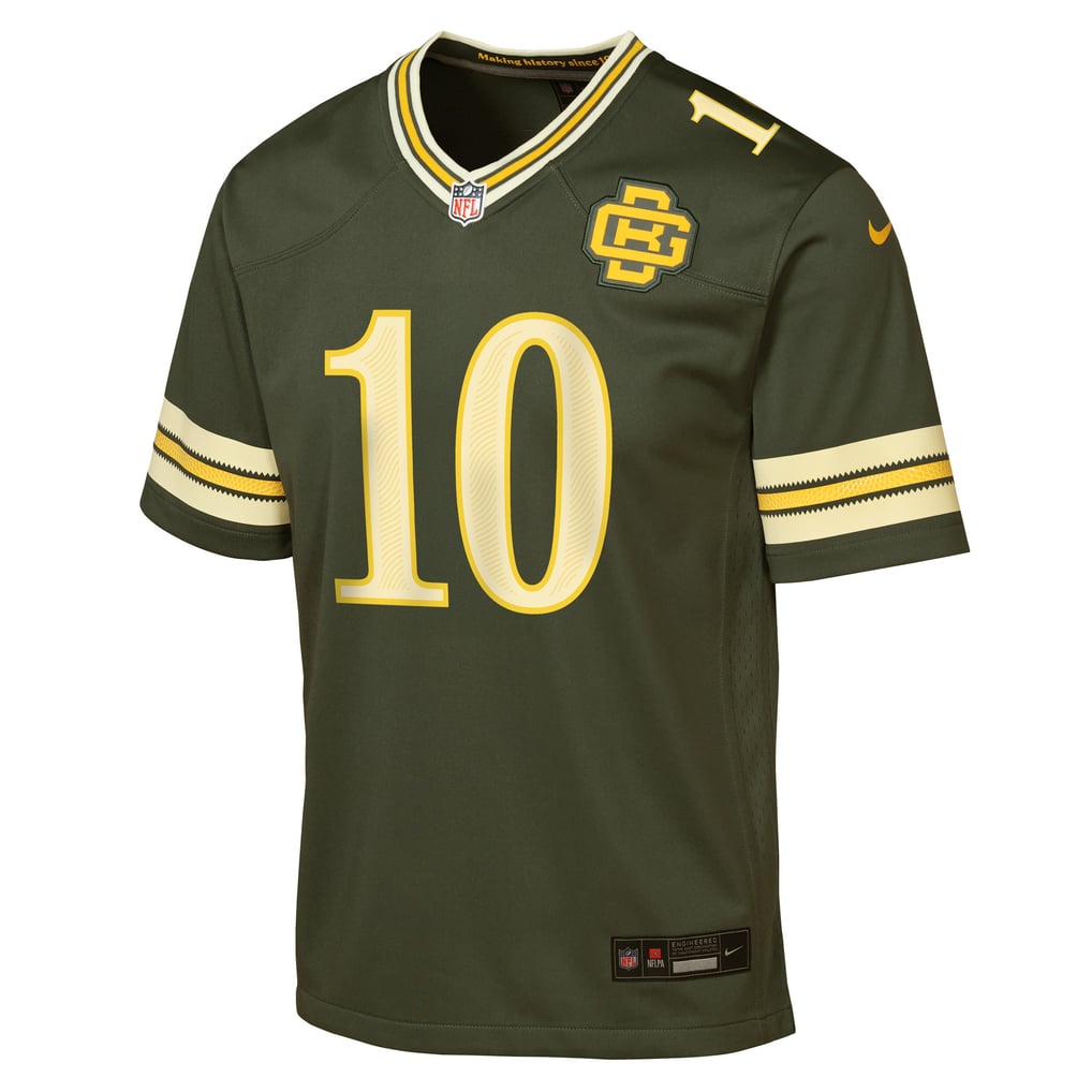 Youth Green Bay Packers Jordan Love Nike Green 2026 Rivalries Collection Game Jersey - Image 3