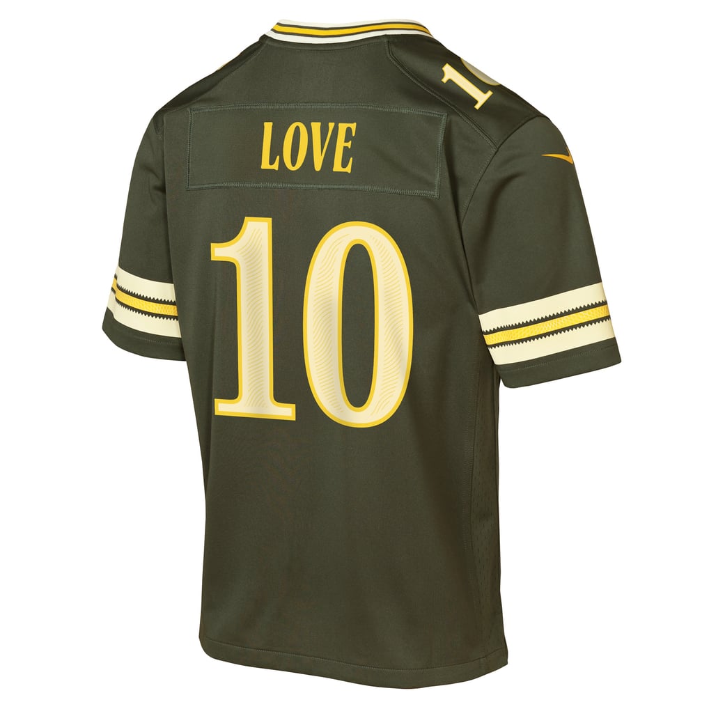Youth Green Bay Packers Jordan Love Nike Green 2026 Rivalries Collection Game Jersey - Image 4