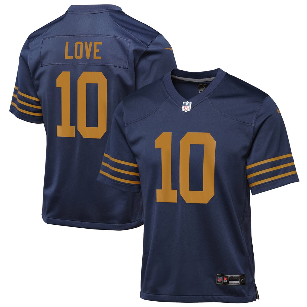 Youth Green Bay Packers Jordan Love Nike Navy The 1923 Classic Game Jersey - Image 2