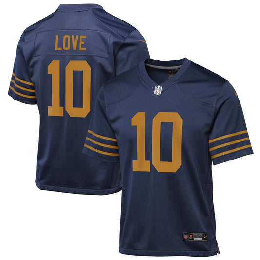 Youth Green Bay Packers Jordan Love Nike Navy The 1923 Classic Game Jersey - Image 1