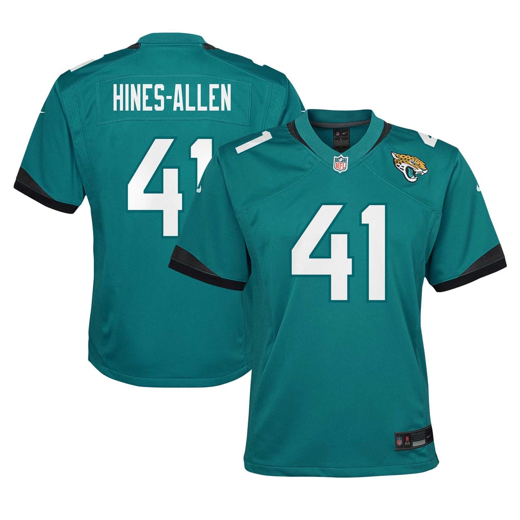 Youth Jacksonville Jaguars Josh Hines-Allen Nike Teal Game Jersey - Image 1
