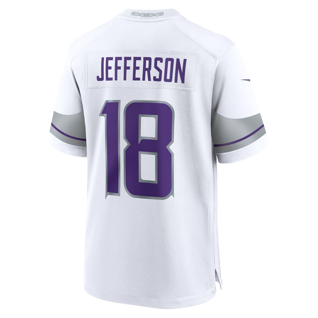 Youth Minnesota Vikings Justin Jefferson Nike White Game Jersey - Image 4