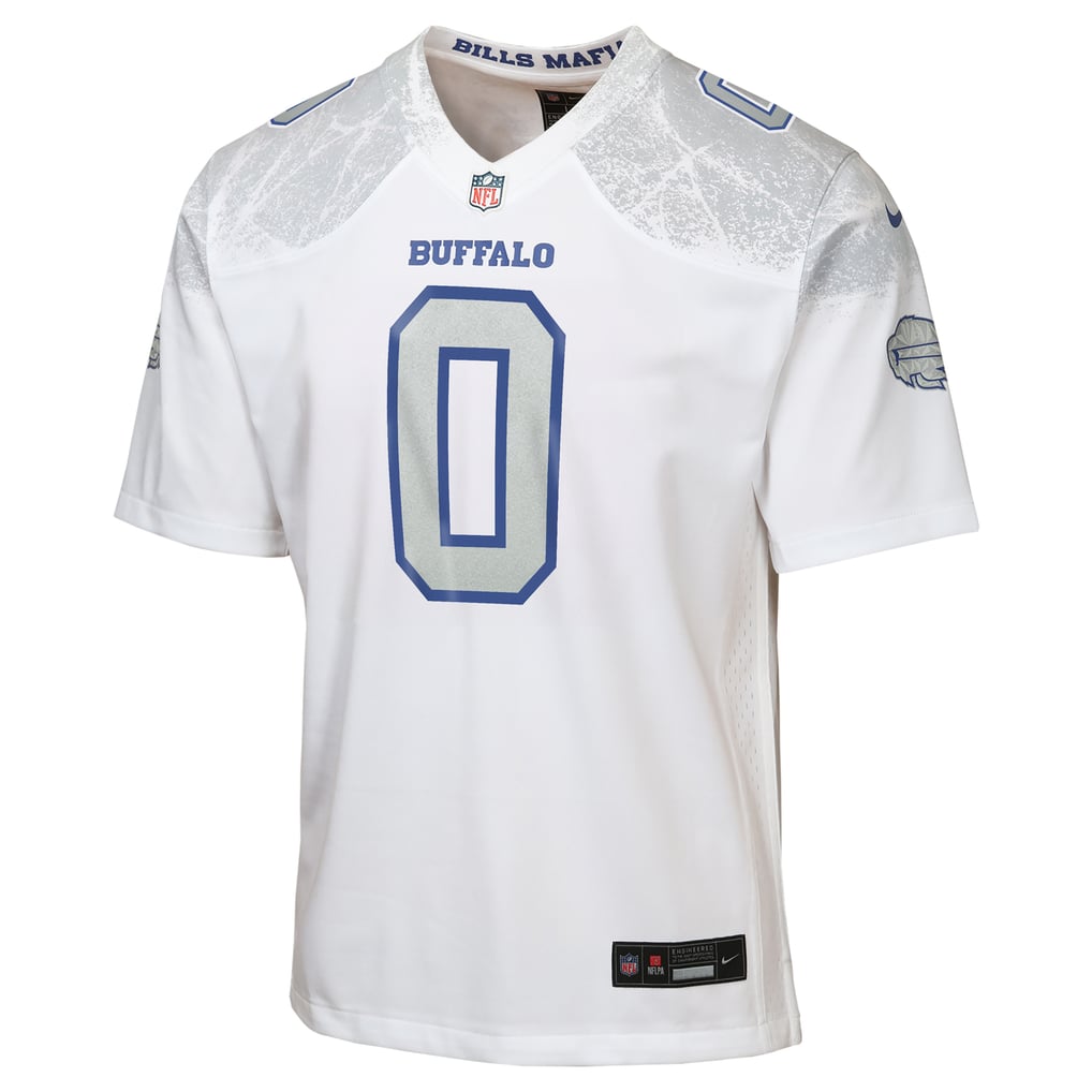 Youth Buffalo Bills Keon Coleman Nike White Rivalries Collection Game Jersey - Image 3