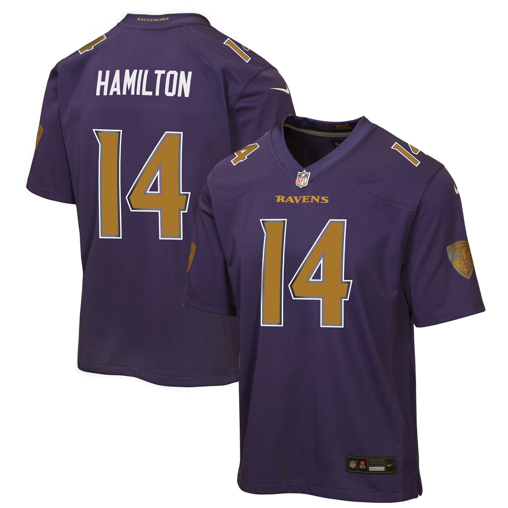 Youth Baltimore Ravens Kyle Hamilton Nike Purple Alternate 2 Game Jersey