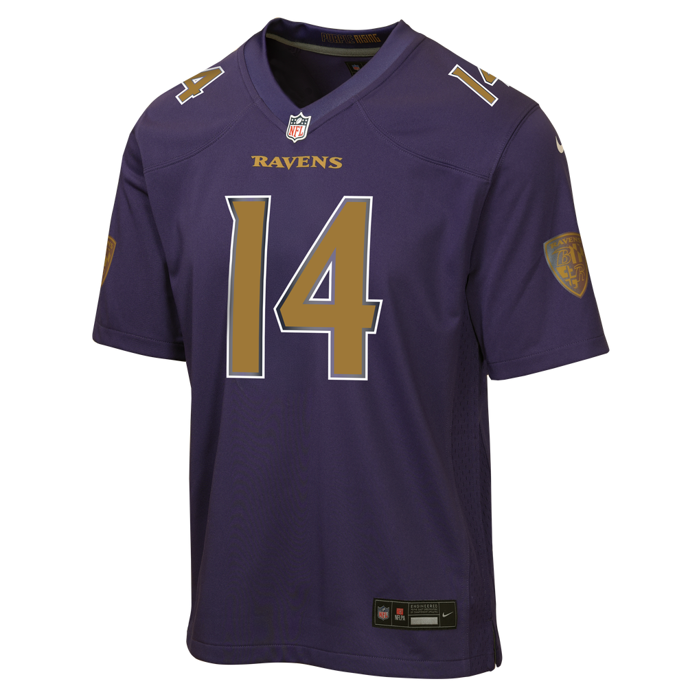 Youth Baltimore Ravens Kyle Hamilton Nike Purple Alternate 2 Game Jersey
