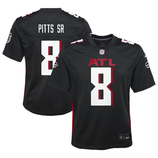 Youth Atlanta Falcons Kyle Pitts Sr. Nike Black Game Jersey
