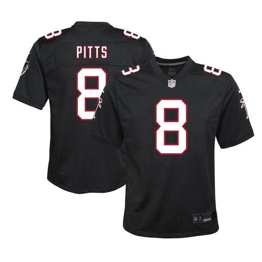Youth Atlanta Falcons Kyle Pitts Sr. Nike Black Game Jersey