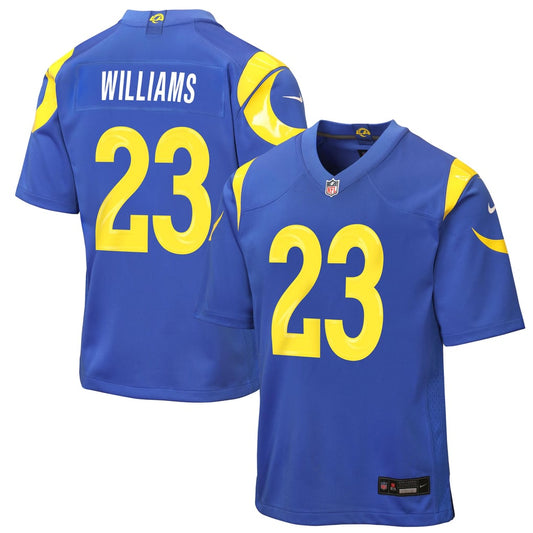 Youth Los Angeles Rams Kyren Williams Nike Royal Game Jersey - Image 1