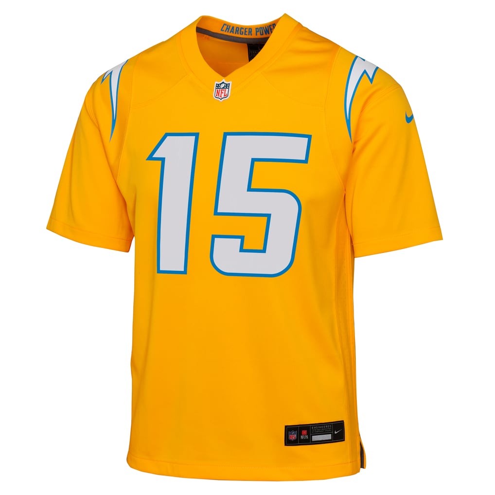 Youth Los Angeles Chargers Ladd McConkey Nike Gold Alternate Charger Power Game Player Jersey - Image 3