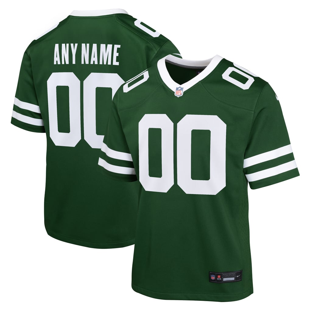 Youth New York Jets  Nike Legacy Green Custom Game Jersey - Image 2