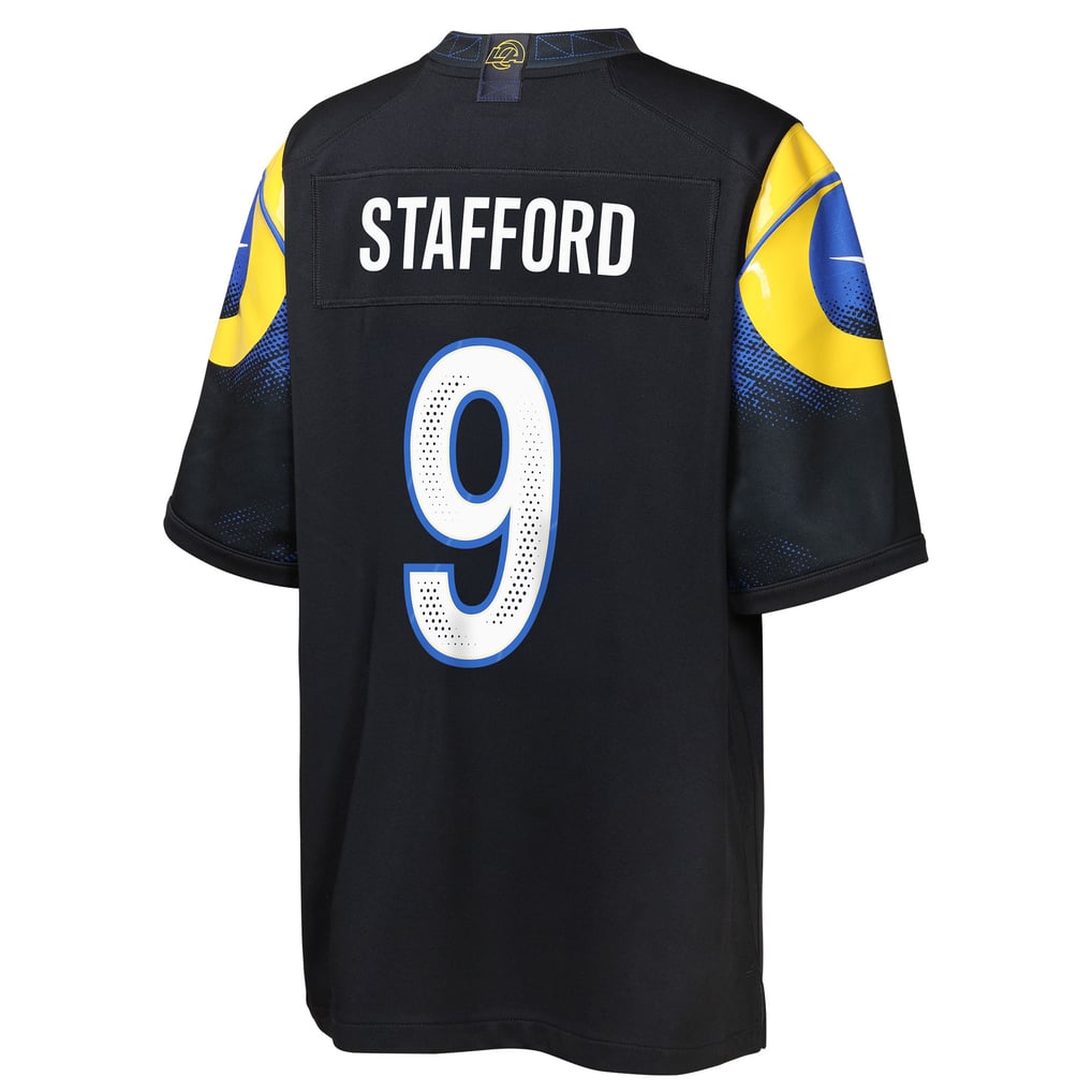 Youth Los Angeles Rams Matthew Stafford Nike Dark Blue Rivalries Collection Game Jersey - Image 4