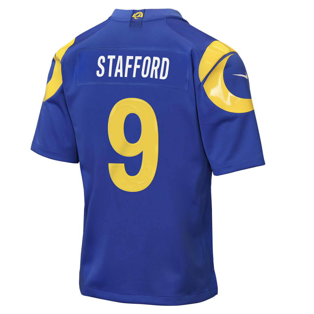 Youth Los Angeles Rams Matthew Stafford Nike Royal Team Game Jersey - Image 4