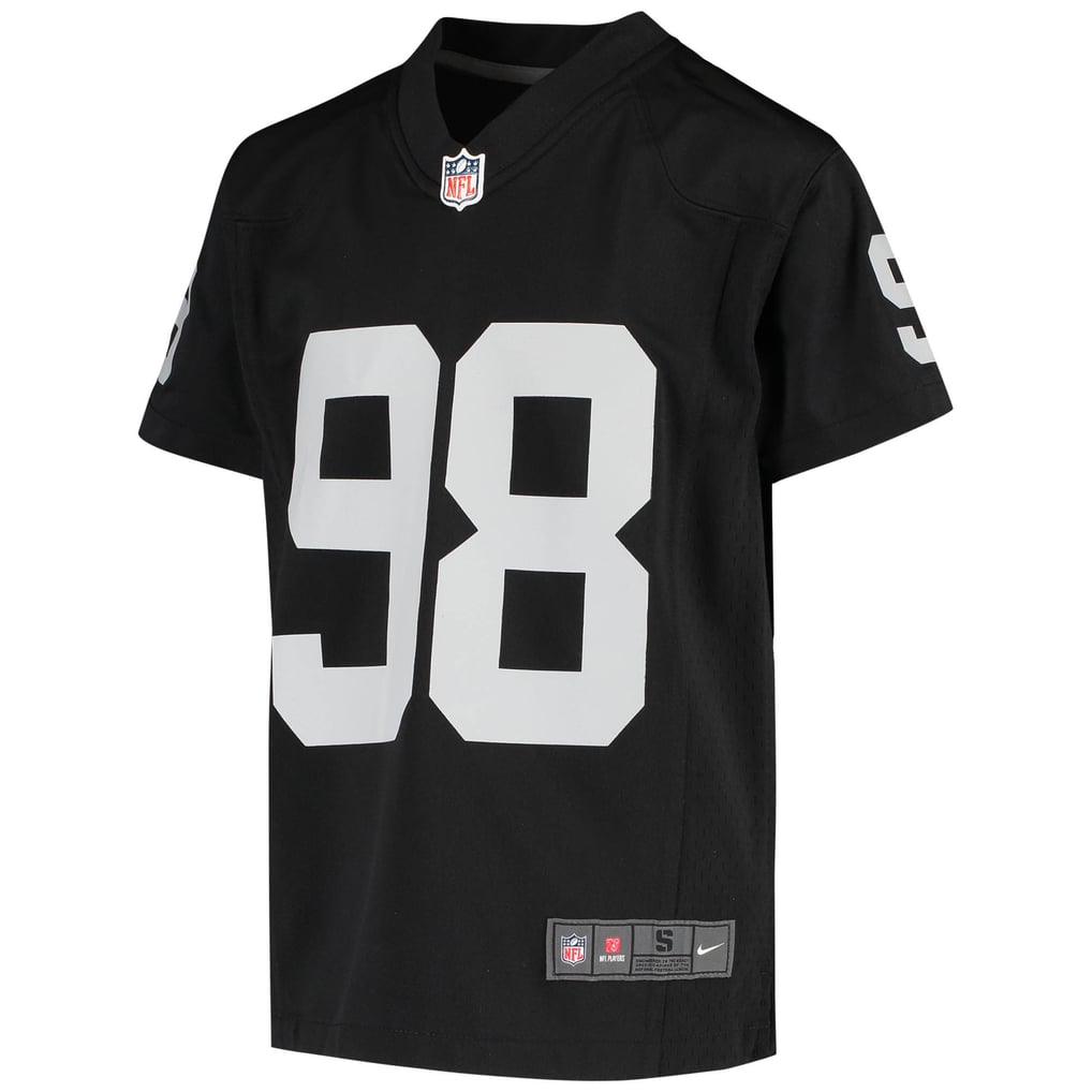 Youth Las Vegas Raiders Maxx Crosby Nike Black Game Jersey - Image 3
