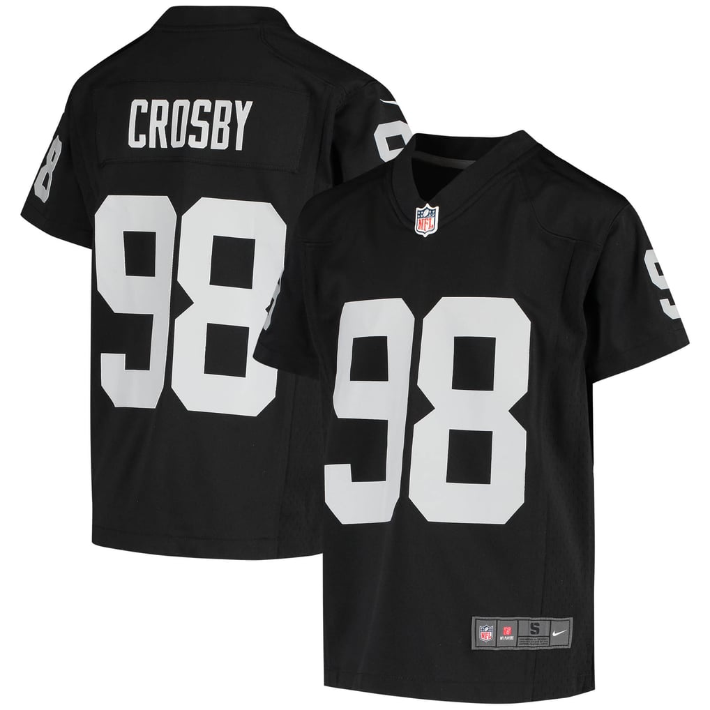 Youth Las Vegas Raiders Maxx Crosby Nike Black Game Jersey - Image 1