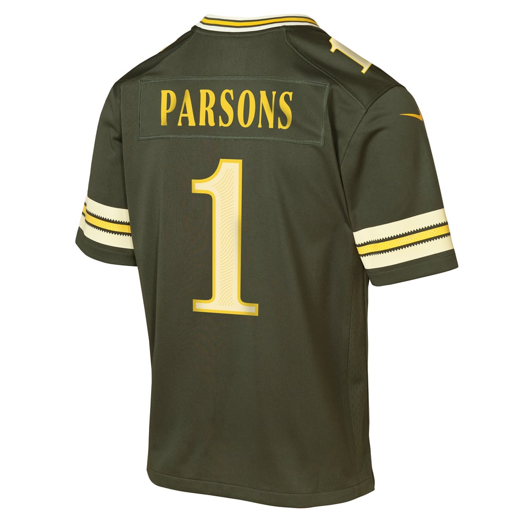 Youth Green Bay Packers Micah Parsons Nike Green 2026 Rivalries Collection Game Jersey - Image 4