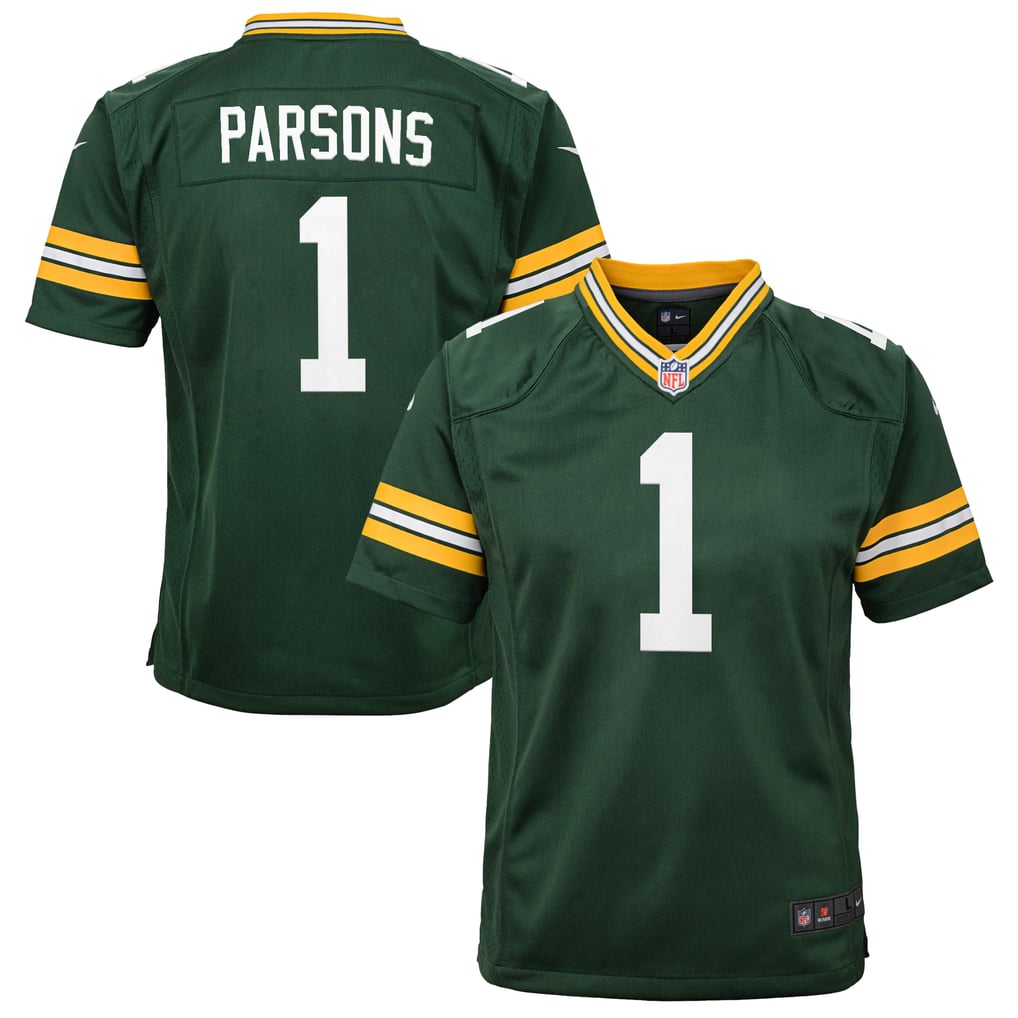 Youth Green Bay Packers Micah Parsons Nike Green Game Player Jersey - Image 1