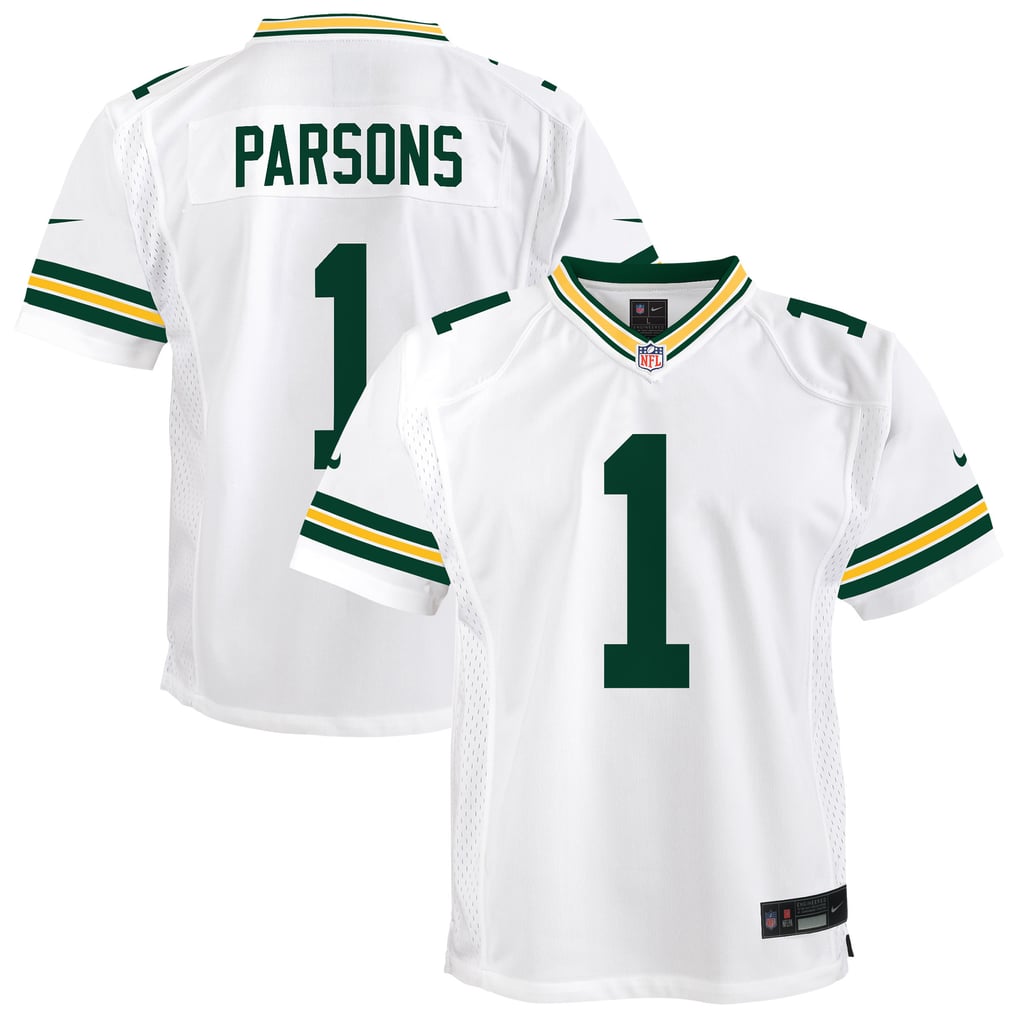 Youth Green Bay Packers Micah Parsons Nike White White Game Jersey - Image 2