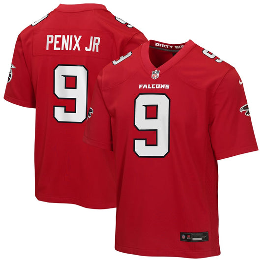 Youth Atlanta Falcons Michael Penix Jr. Nike Red Game Jersey