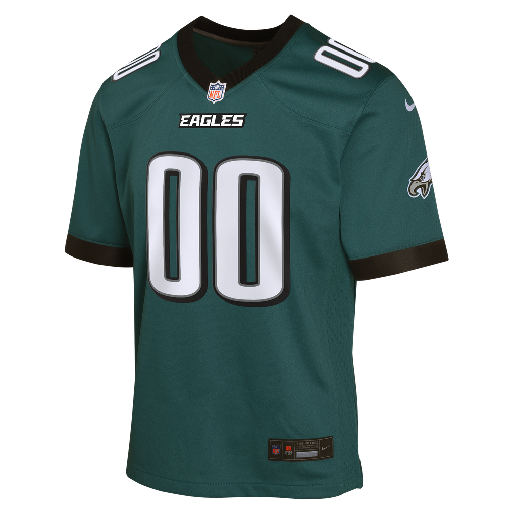 Youth Philadelphia Eagles  Nike Midnight Green Team Custom Game Jersey - Image 3