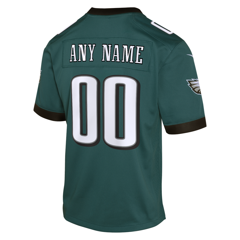 Youth Philadelphia Eagles  Nike Midnight Green Team Custom Game Jersey - Image 4