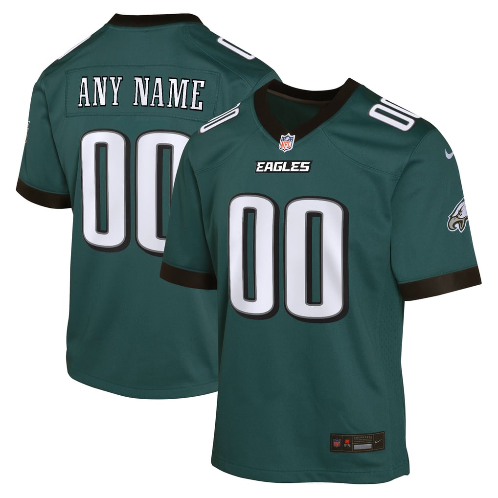 Youth Philadelphia Eagles  Nike Midnight Green Team Custom Game Jersey - Image 1