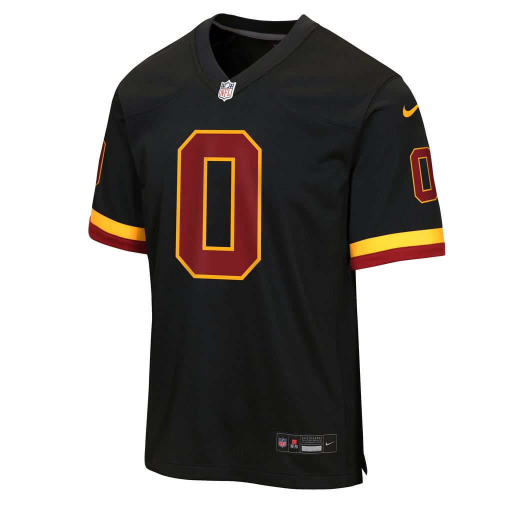 Youth Washington Commanders Mike Sainristil Nike Black Hail Raiser Alternate Game Jersey - Image 3