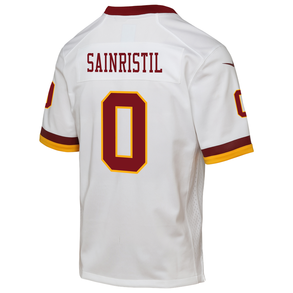 Youth Washington Commanders Mike Sainristil Nike White Alternate 2 Game Jersey - Image 4