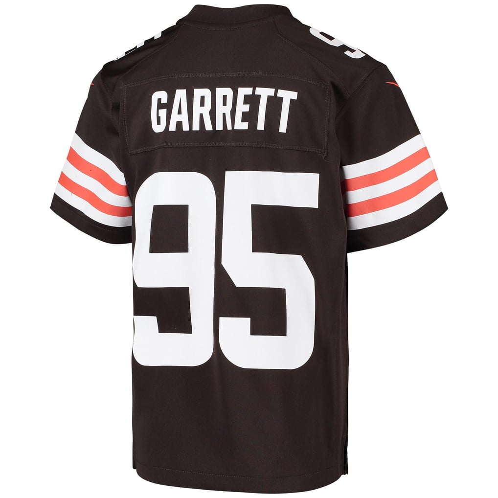 Youth Cleveland Browns Myles Garrett Nike Brown Game Jersey - Image 4