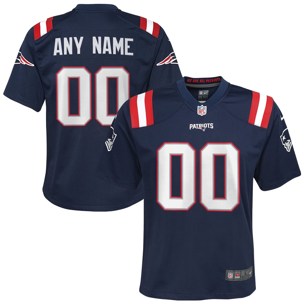 Youth New England Patriots Nike Navy Custom Game Jersey - Image 1