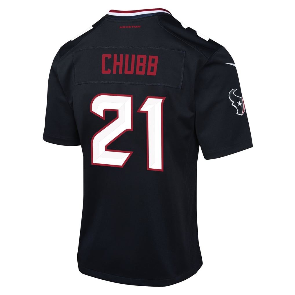 Youth Houston Texans Nick Chubb Nike Navy Team Game Jersey - Image 4