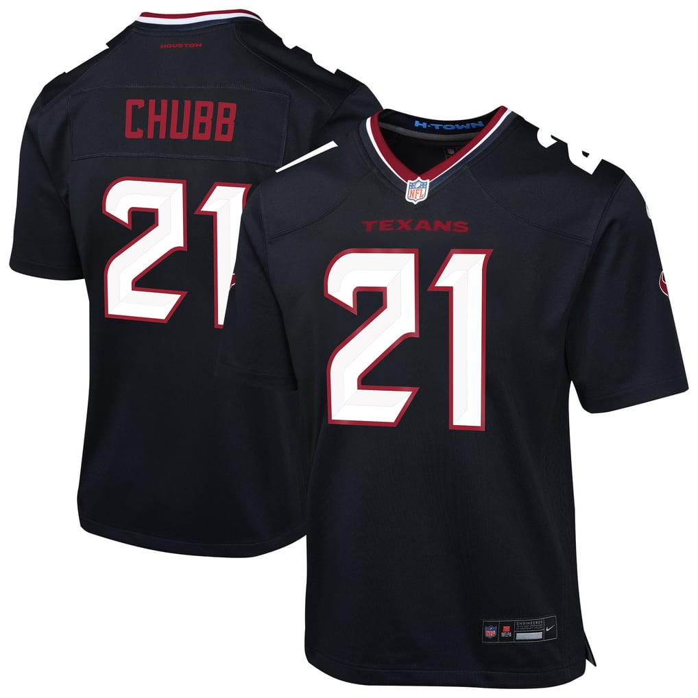 Youth Houston Texans Nick Chubb Nike Navy Team Game Jersey - Image 1