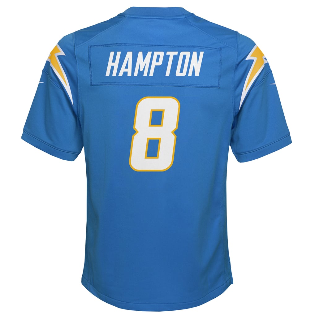 Youth Los Angeles Chargers Omarion Hampton Nike Powder Blue Team Game Jersey - Image 4