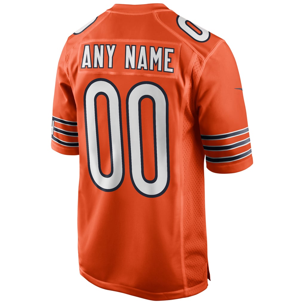 Youth Chicago Bears Nike Orange Alternate Custom Game Jersey - Image 4