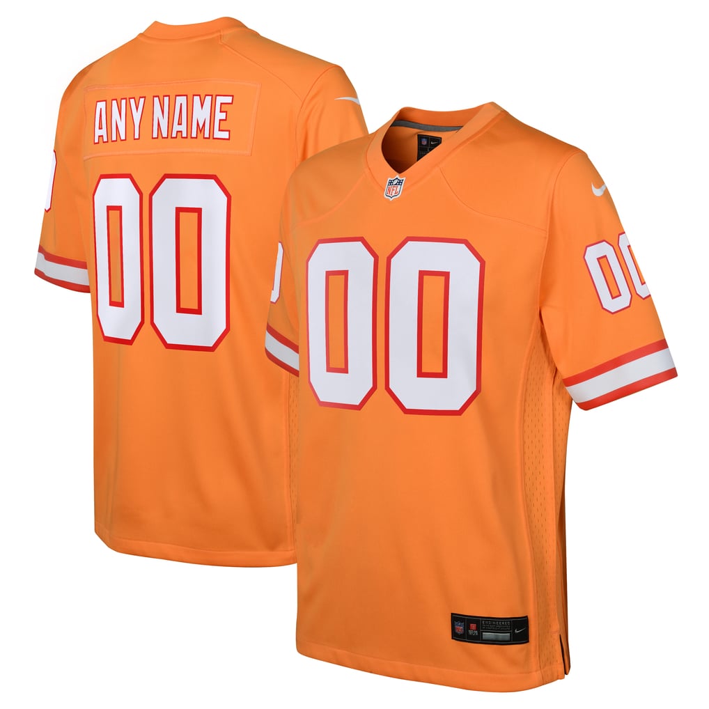 Youth Tampa Bay Buccaneers Nike Orange Custom Throwback Game Jersey - Image 2