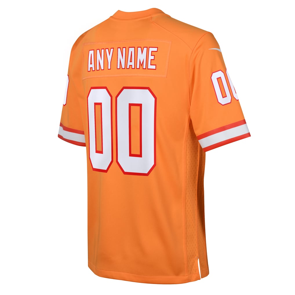 Youth Tampa Bay Buccaneers Nike Orange Custom Throwback Game Jersey - Image 4