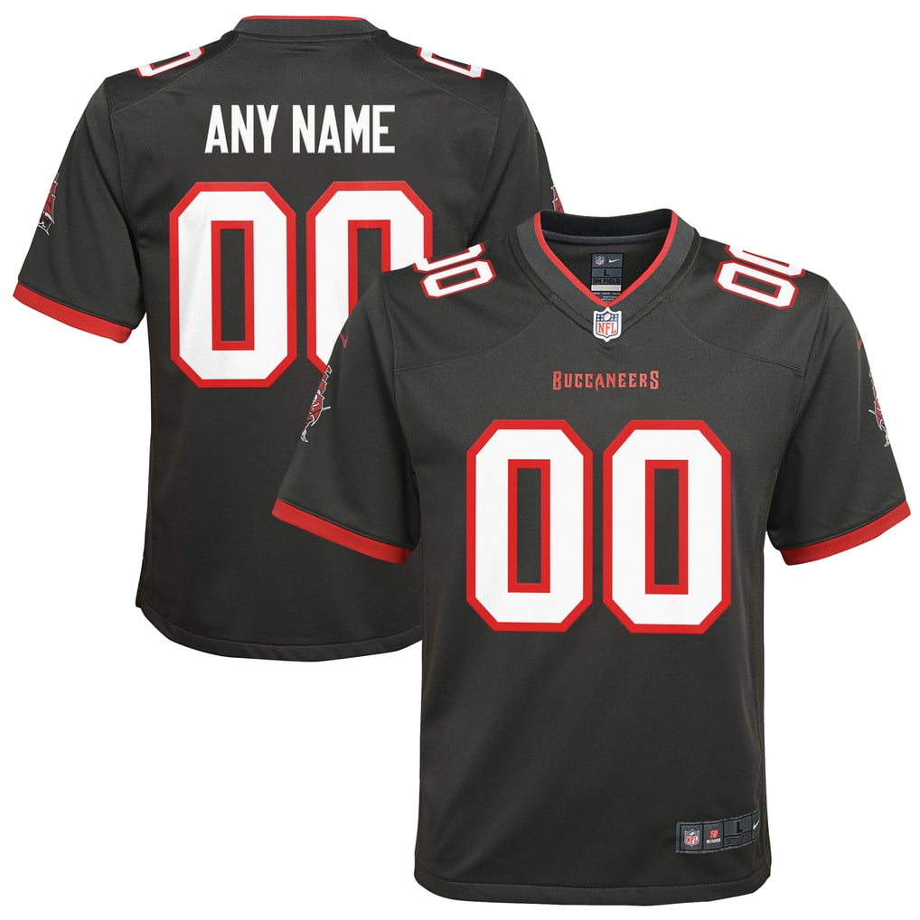 Youth Tampa Bay Buccaneers Nike Pewter Alternate Custom Game Jersey - Image 2