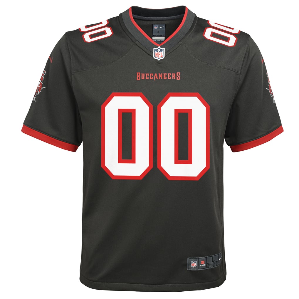 Youth Tampa Bay Buccaneers Nike Pewter Alternate Custom Game Jersey - Image 3