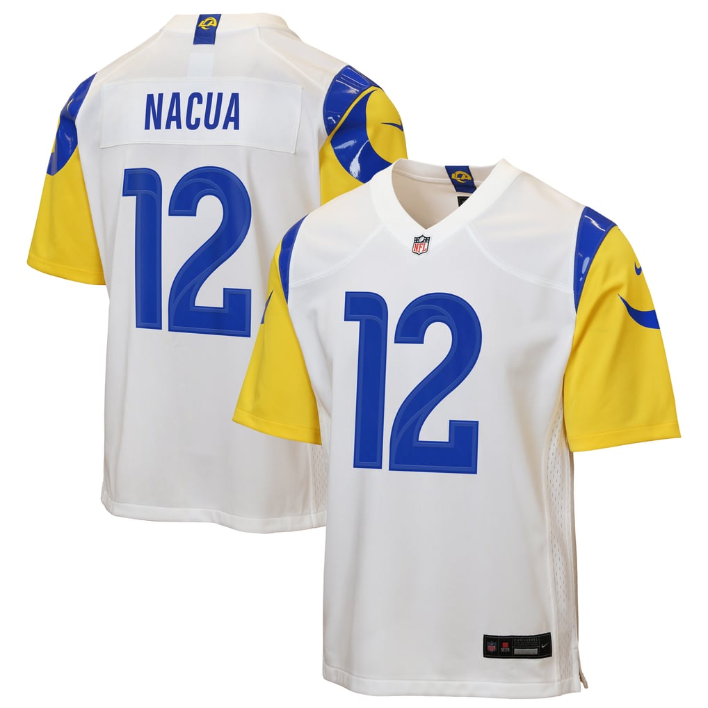 Youth Los Angeles Rams Puka Nacua Nike White Game Jersey - Image 1