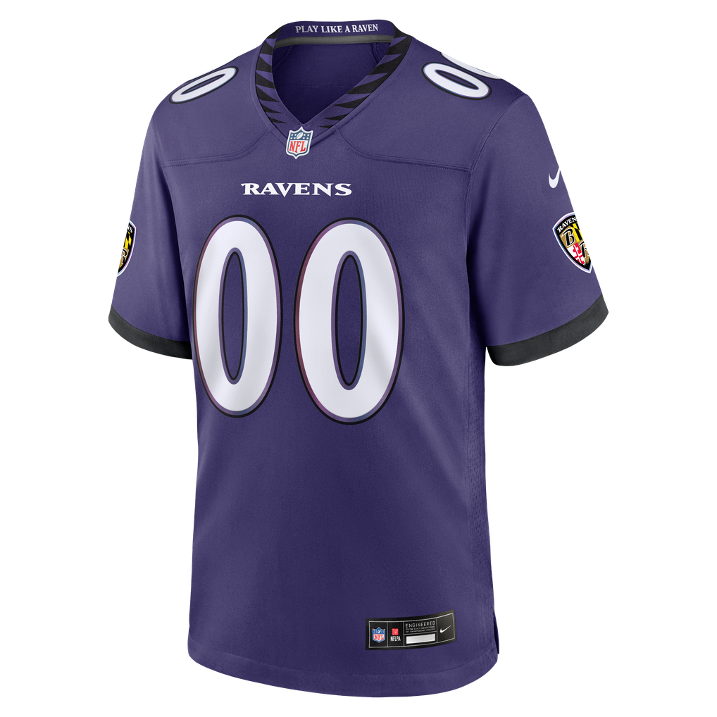 Youth Baltimore Ravens Nike Purple Custom Game Jersey