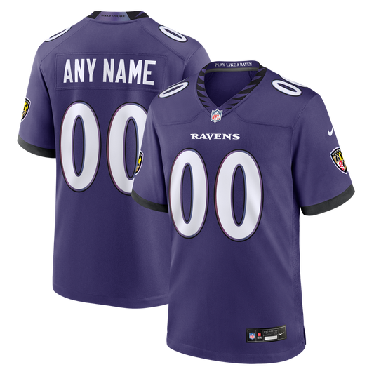 Youth Baltimore Ravens Nike Purple Custom Game Jersey