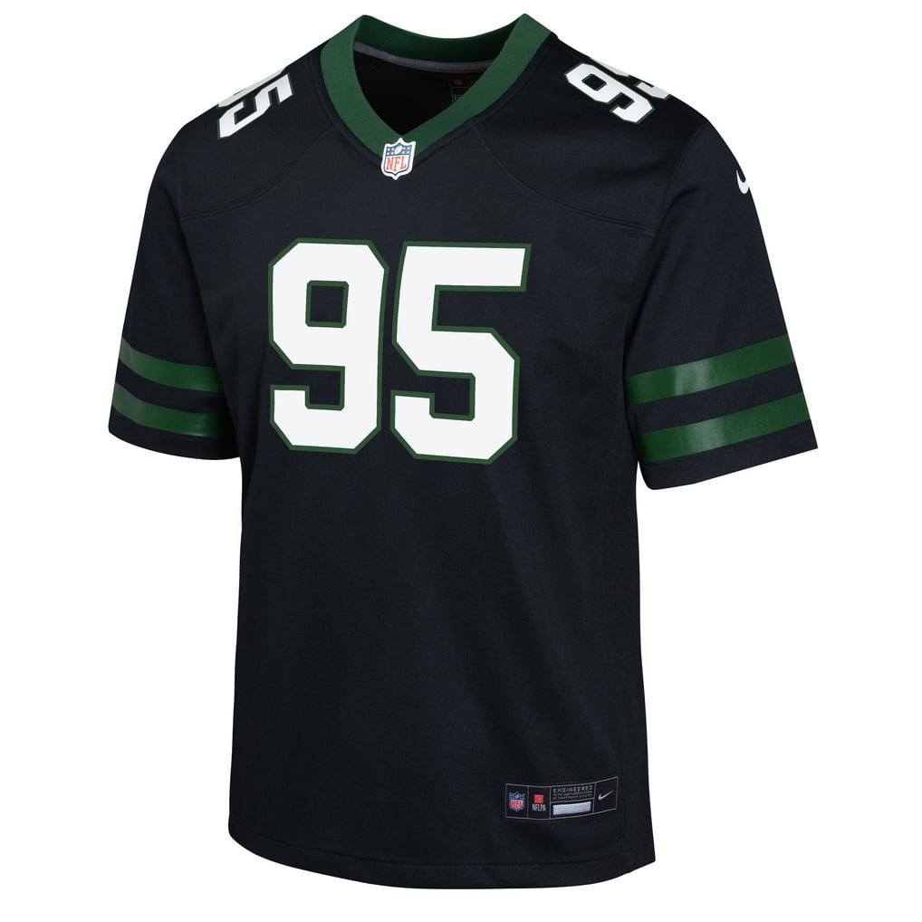 Youth New York Jets Quinnen Williams Nike Black Game Jersey - Image 3