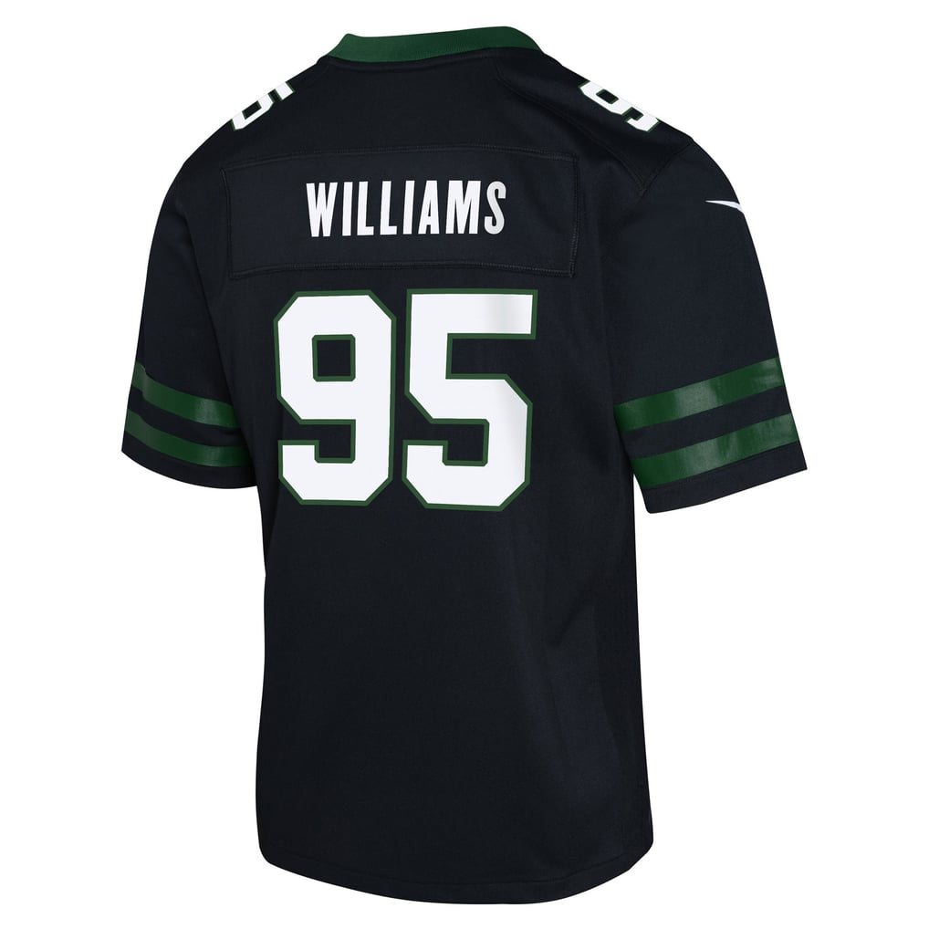 Youth New York Jets Quinnen Williams Nike Black Game Jersey - Image 4