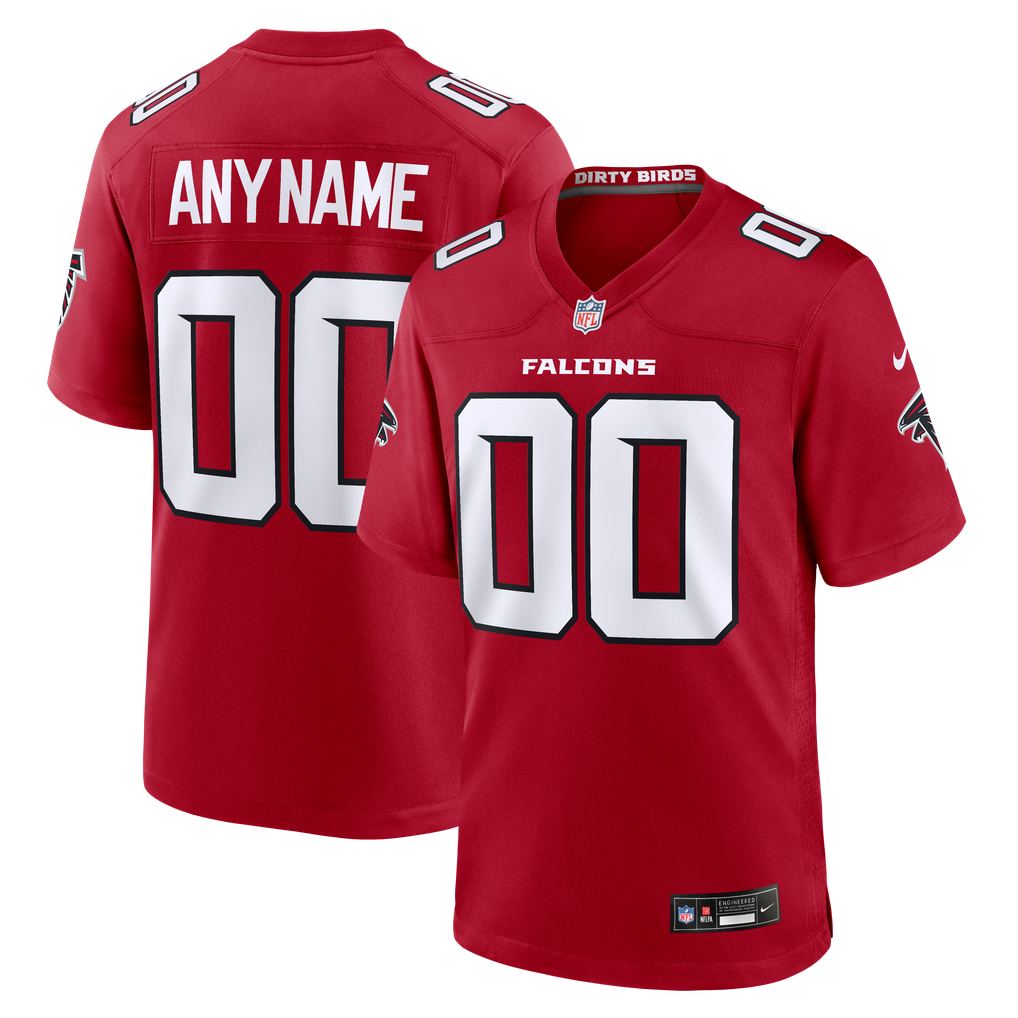 Youth Atlanta Falcons Nike Red Custom Game Jersey