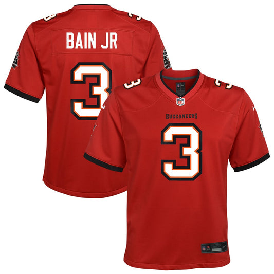 Youth Tampa Bay Buccaneers Rueben Bain Jr. Nike Red Team Game Jersey - Image 1