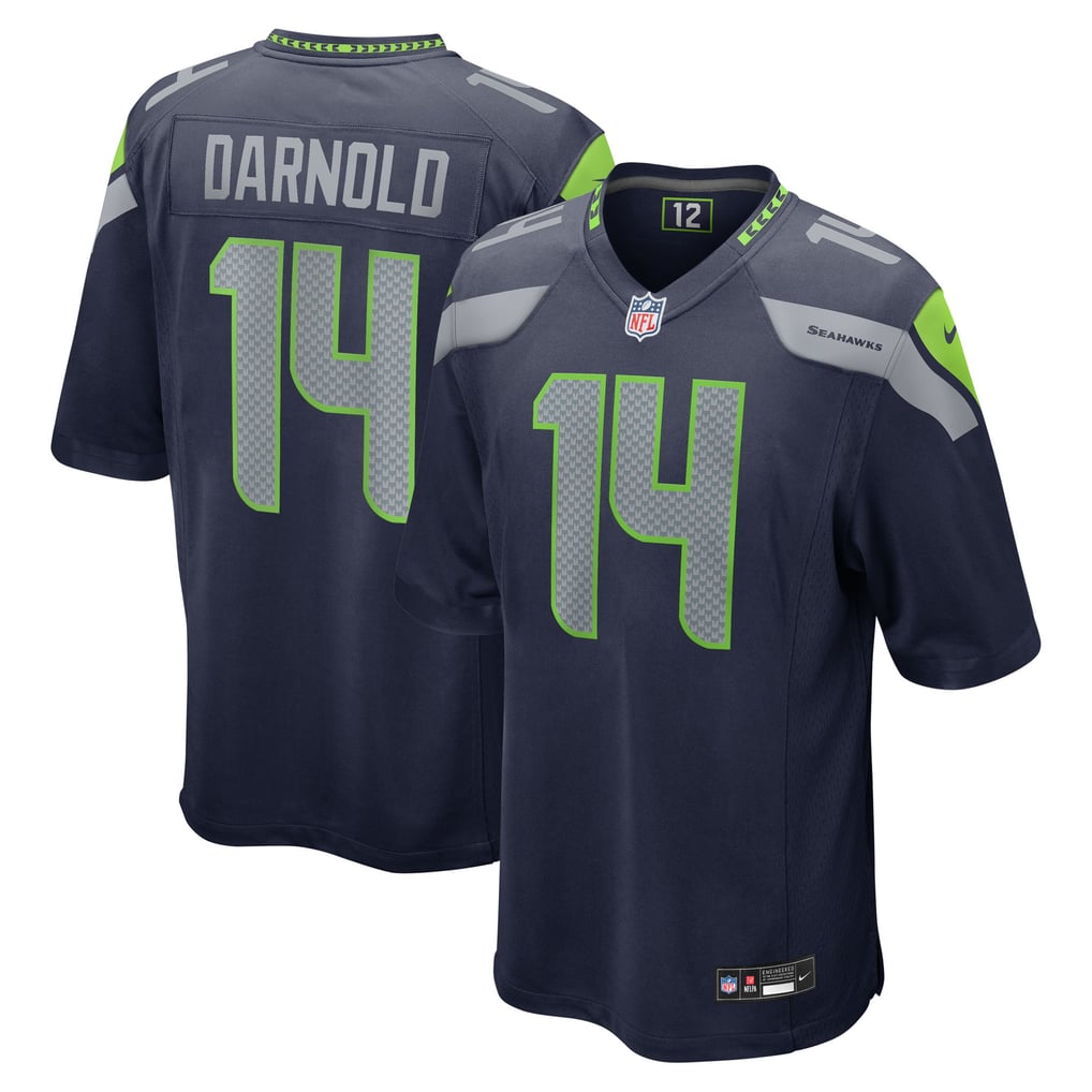 Youth Seattle Seahawks Sam Darnold Nike College Navy Team Game Jersey - Image 1