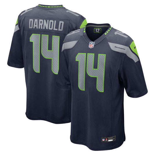 Youth Seattle Seahawks Sam Darnold Nike College Navy Team Game Jersey - Image 1